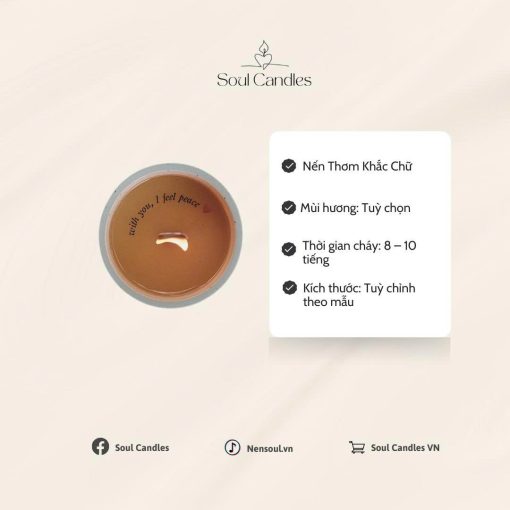 Nến Thơm Khắc Chữ