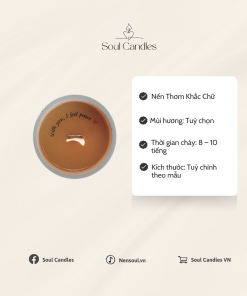 Nến Thơm Khắc Chữ